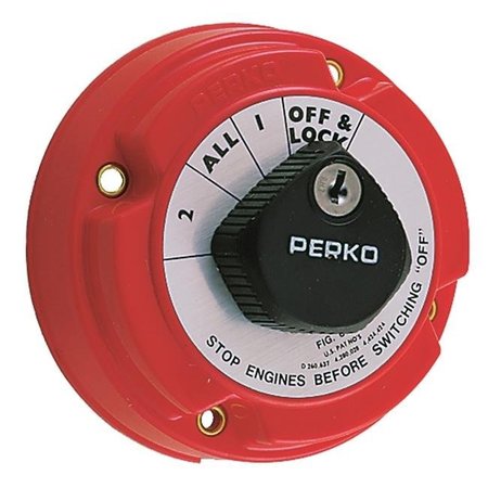 PERKO Perko 8502DP Marine Locking Battery Selector Switch 3003.3104